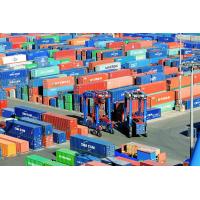 3521_1013 Containertransport mit Portalhubwagen - Containerlager Terminal Burchardkai. | 